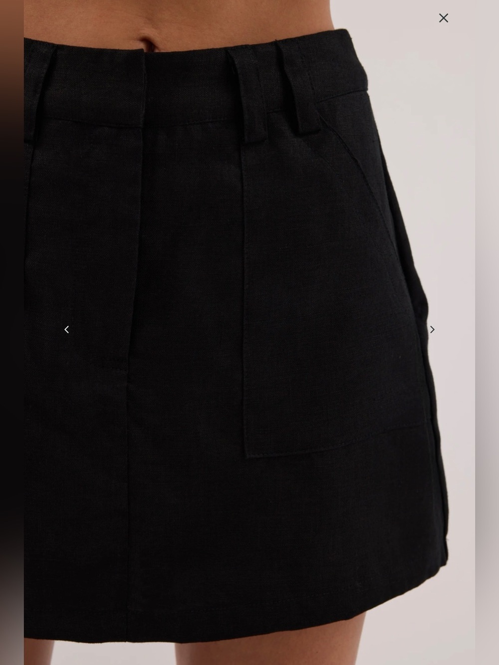 DISSH Black Utility Skort